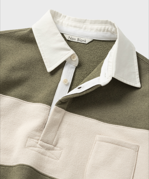 Буклированная футболка регби (Khaki)