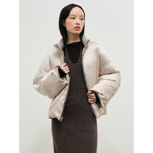 Satin Reversible Duck Down Outer бежевый