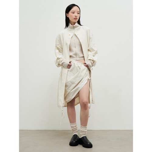 Wonderer Wrinkle Trench пальто айвори