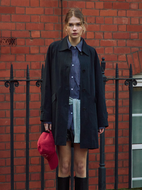 Raglan Sleeve Half Trench пальто