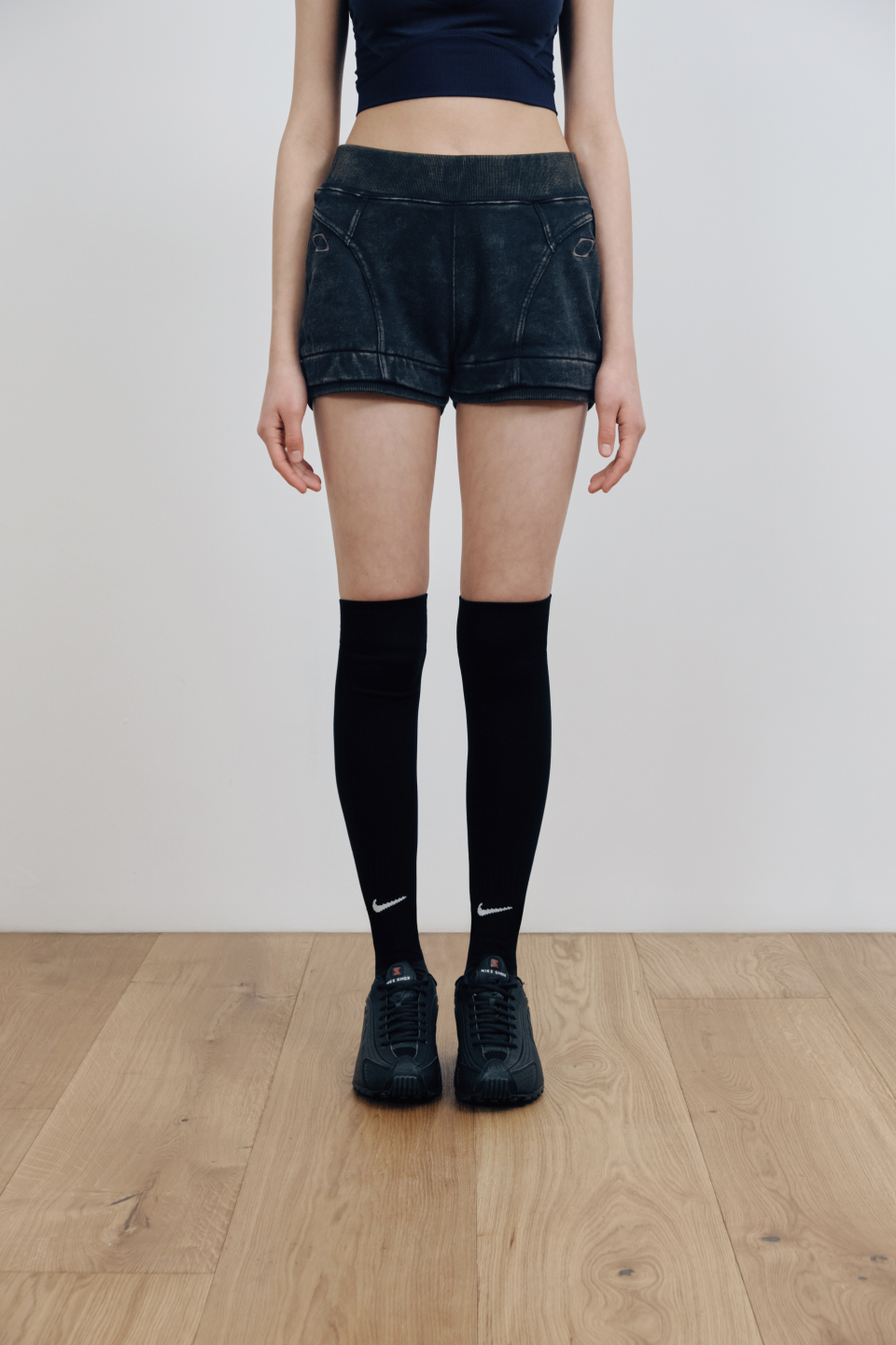 미스치프(MISCHIEF) MICRO WASHED SHORT_WASHED BLACK - 사이즈 & 후기