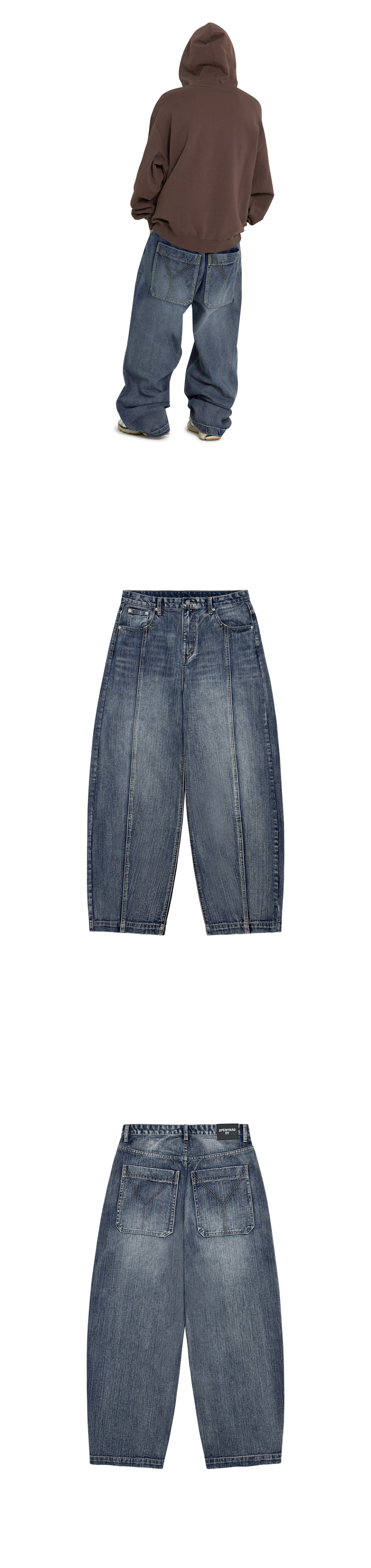 ★OY★WIDE VOLUME WASHED DENIM PANTS - WASHED BLUE★正規品 CHALLENGER WIDE WASHED DENIM PANTS CLG-PT 024-002 公式通販