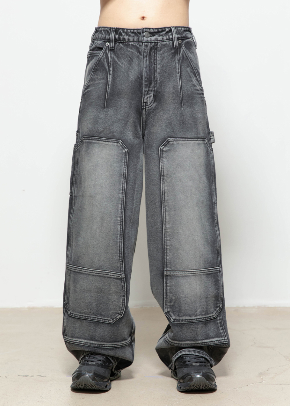 ★MUSINSA STANDARD★ Straight denim pants black MMCNP803-BK MUSINSA | MUSINSA STANDARD Straight Denim Pants [Black]