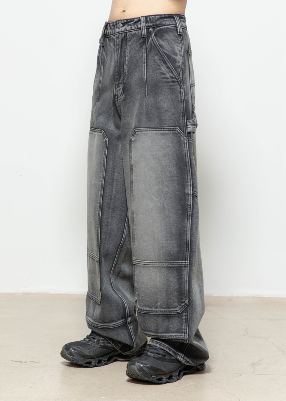 ★MUSINSA STANDARD★ Pigment Denim Wide Double Knee Carpente MUSINSA | MUSINSA STANDARD Pigment Denim Wide Double Knee