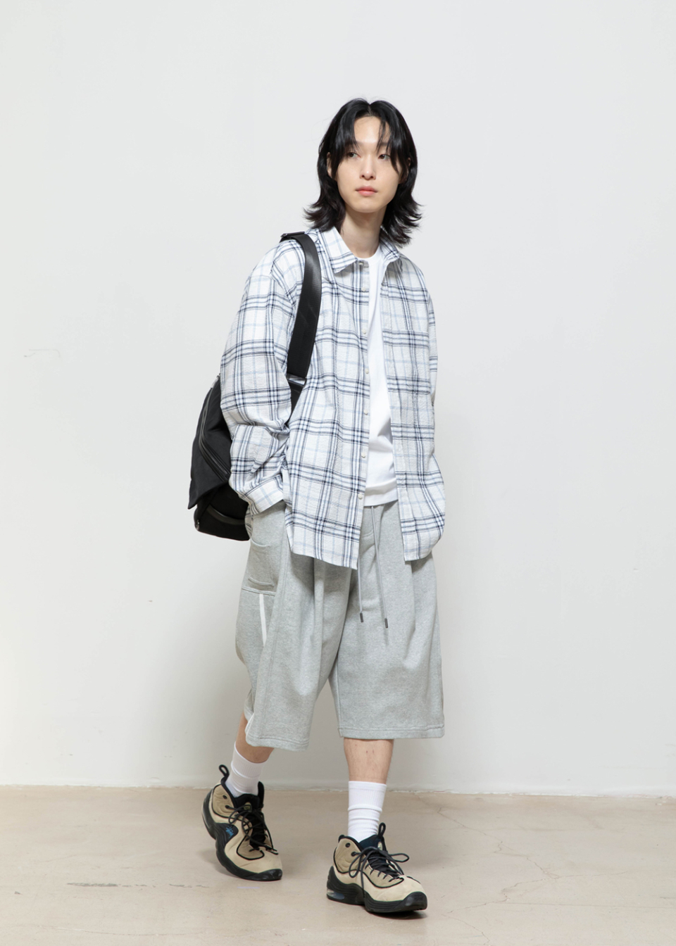 MUSINSA公式 | BEGIN202 7 Pocket Bermuda Pants [Melange Grey]