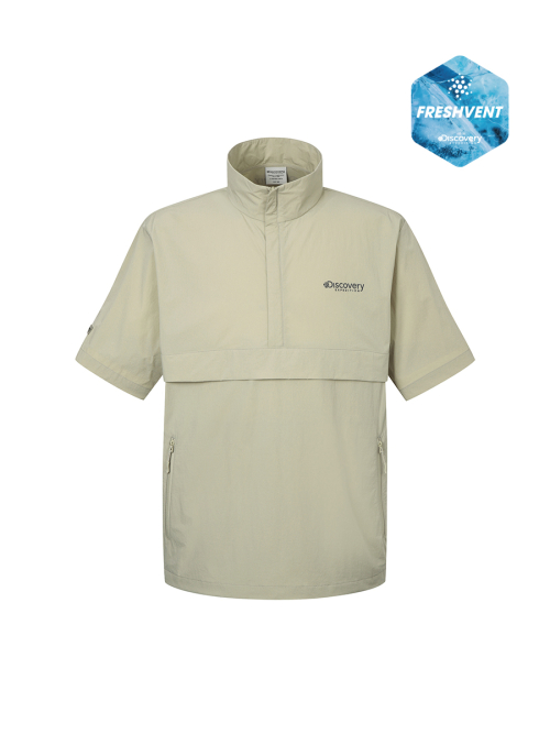 Спортивный анорак Freshvent Polton с коротким рукавом и воротником (L/BEIGE)