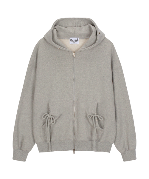 STAR WING HOOD ZIP-UP_GY