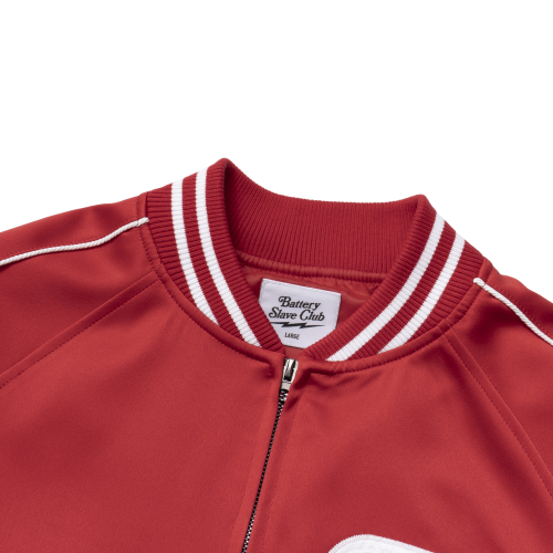 B.S.C SOUVENIR SATIN JACKET RED