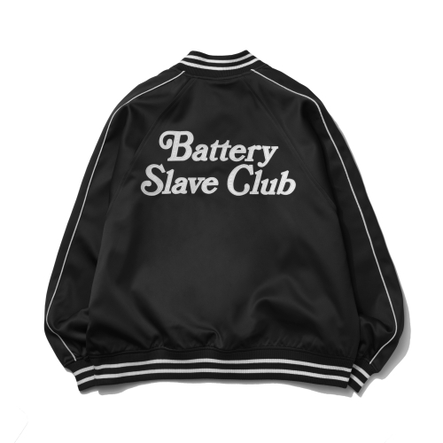 B.S.C SOUVENIR SATIN JACKET BLACK