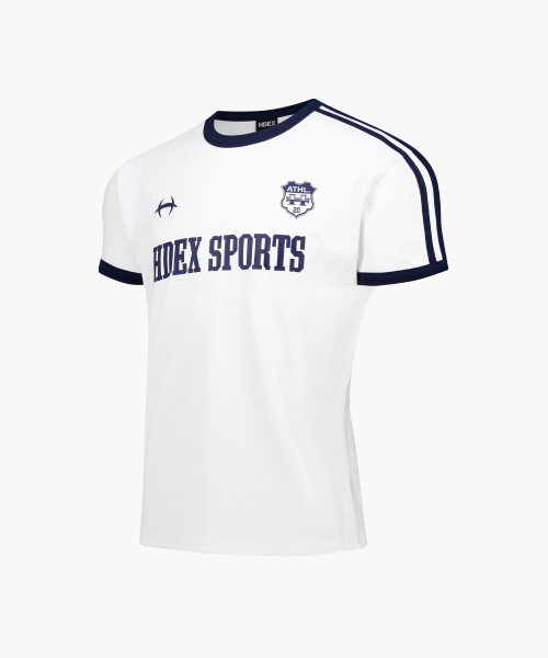 Sporty Ringer Muscle Fit Short Sleeve Белый