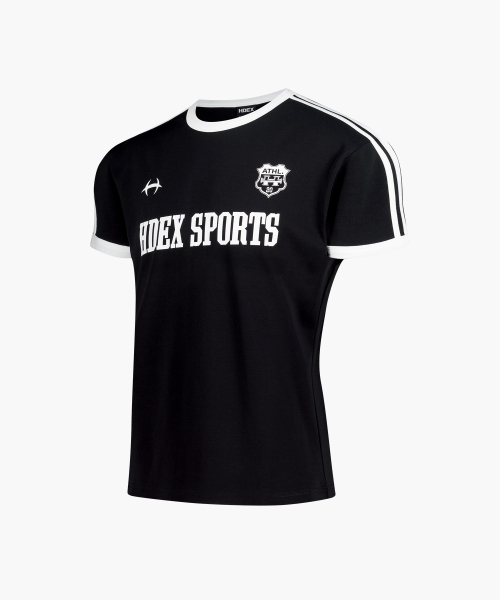 Sporty Ringer Muscle Fit Short Sleeve Чёрный