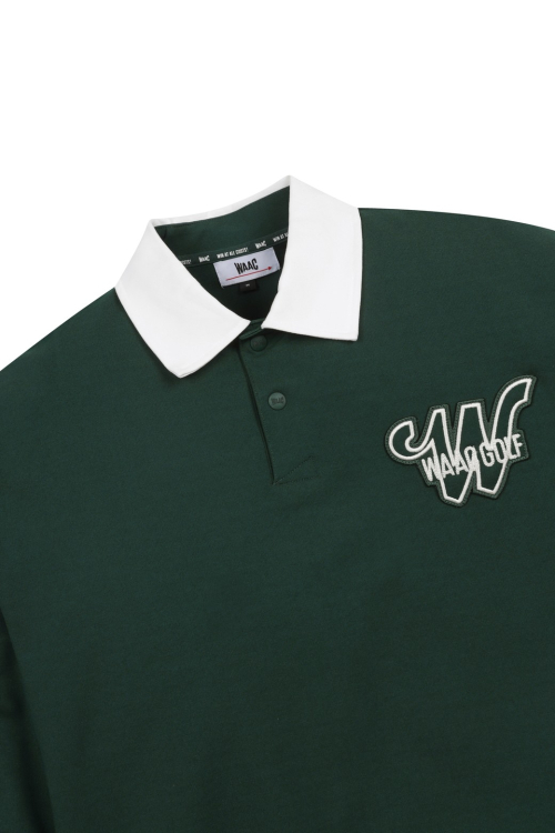 Men WAAC Wappen LS Polo Sweatshirt_WMTBS25102GRX