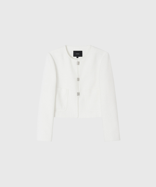 Твидовый жакет ELLA TWEED JACKET Ivory
