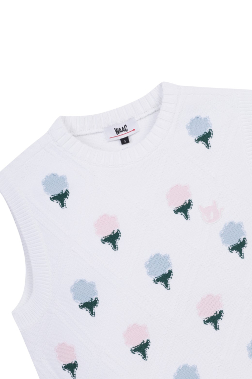 Women Flower Embroidery Трикотаж Vest_WWWAS25101WHX