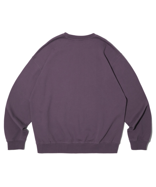 SPIKE WORMHOLE SWEAT SHIRTS PURPLE