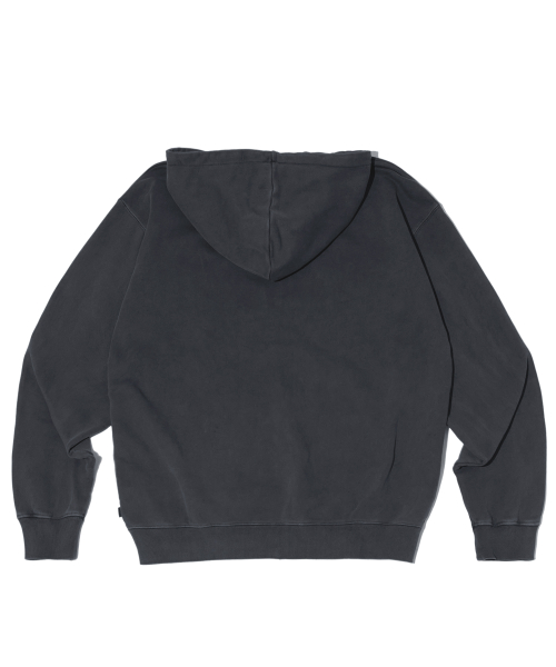 GRID WORMHOLE HOODIE ZIPUP PIGMENT CHARCOAL
