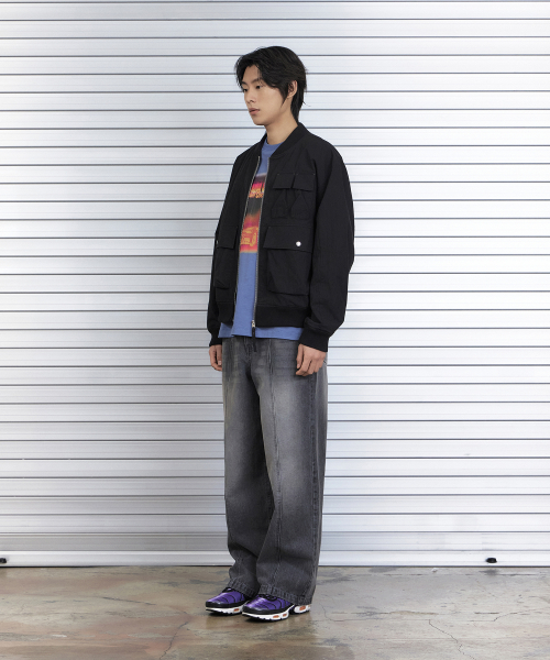 MULTI POCKET MA-1 JUMPER (BLACK)