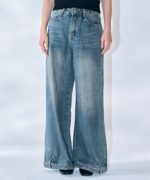 Широкие джинсы варенки дестин [L/DENIM]