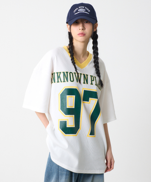 Регбийка V-neck Planet White