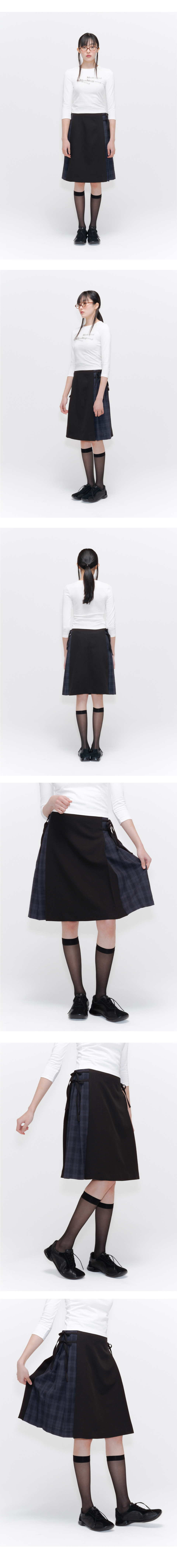 【Miseki SEOUL】25SS★ Side bow pleats midi skirt Miseki SEOUL】25SS☆ Side bow pleats midi skirt Miseki SEOUL