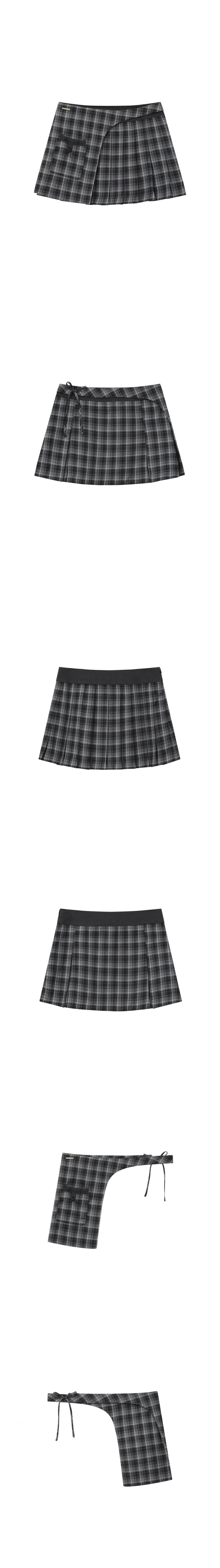 ★ MISEKI SEOUL★ Pocket layered check skirt CHARCOAL MSK25 MUSINSA | MISEKI SEOUL Pocket layered check skirt CHARCOAL