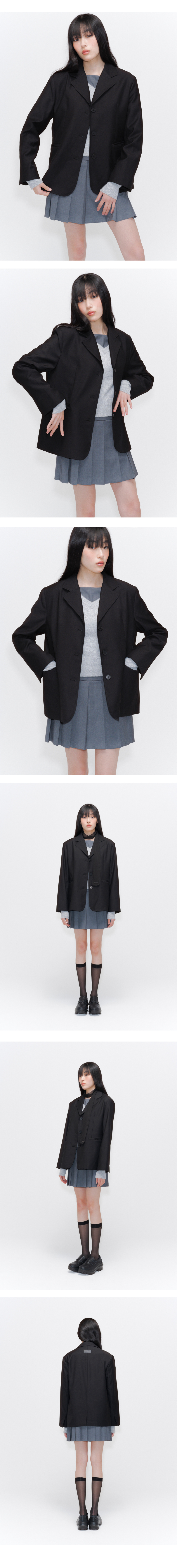 【Miseki SEOUL】25SS★ Classic over blazer MUSINSA | MISEKI SEOUL Classic over blazer BLACK
