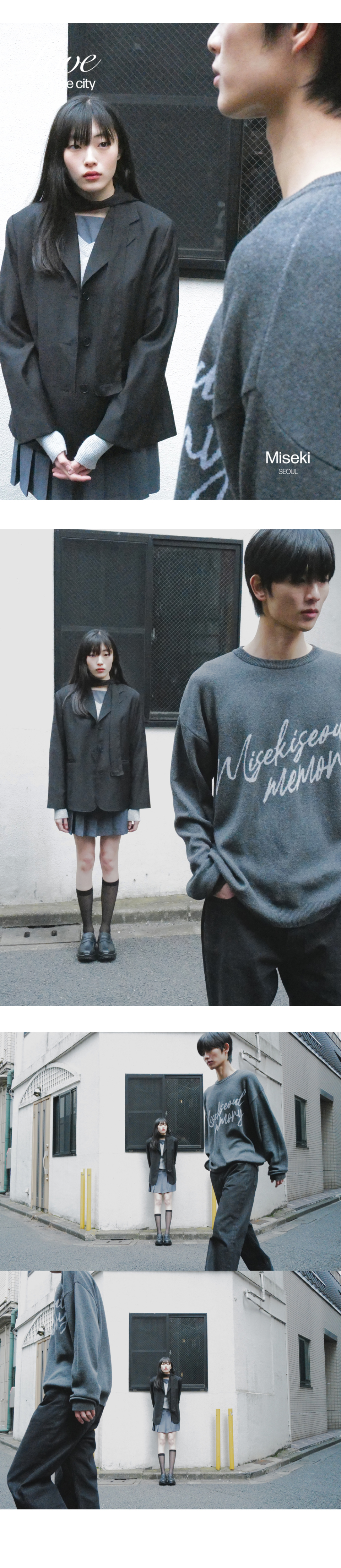 MISEKI SEOUL[ミセキソウル] Classic over blazer CHARCOAL MUSINSA | MISEKI SEOUL Classic over blazer CHARCOAL