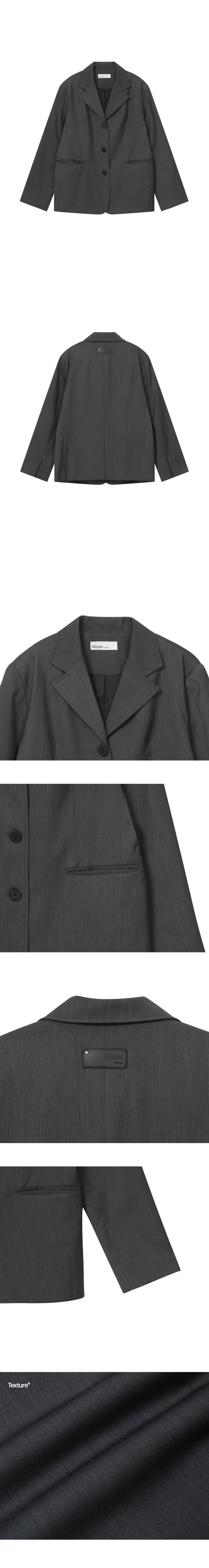 【Miseki SEOUL】25SS★ Classic over blazer MUSINSA | MISEKI SEOUL Classic over blazer BLACK