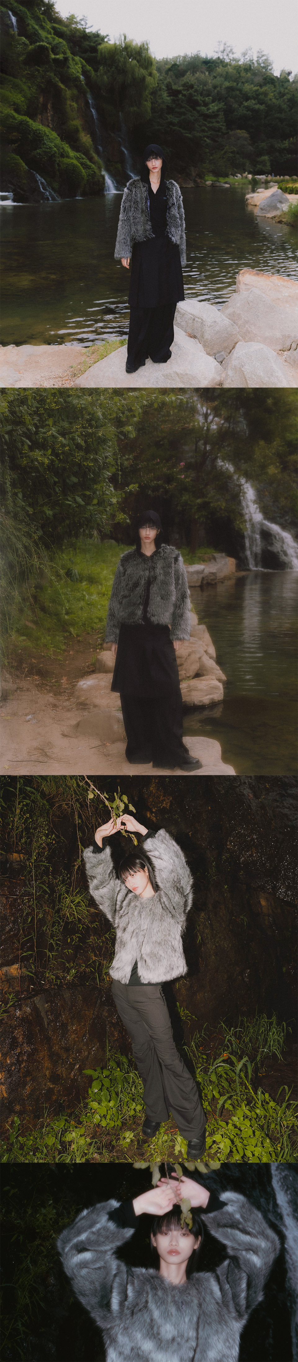 ◆FLARE UP◆ Fur Jacket FL046Black FL-046_Black Fur Jacket (FL-046_Black) - FLAREUP | 60% - Asian Fashion