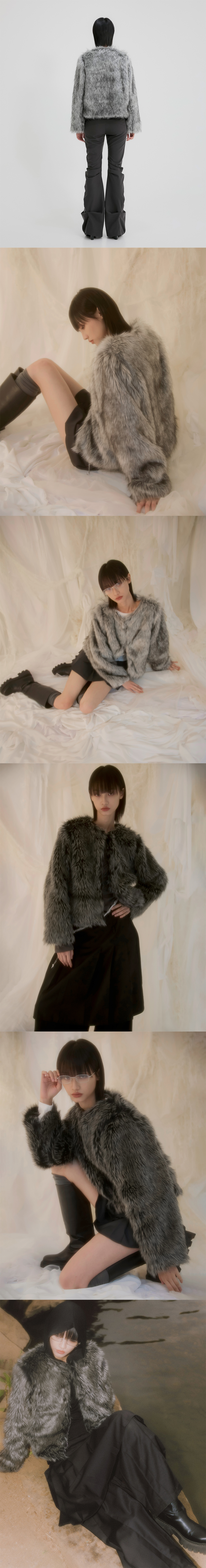 ◆FLARE UP◆ Fur Jacket FL046Black FL-046_Black MUSINSA | FLAREUP Fur Jacket (FL-046_Black)