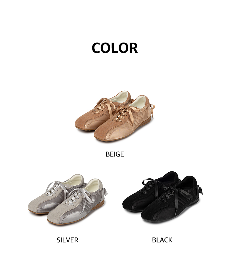 MUSINSA | KHIHO Plie back ribbon sneakers 3 colors