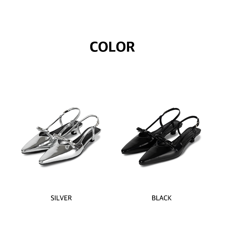 MUSINSA | KHIHO Tipi Ribbon Slingback 2color