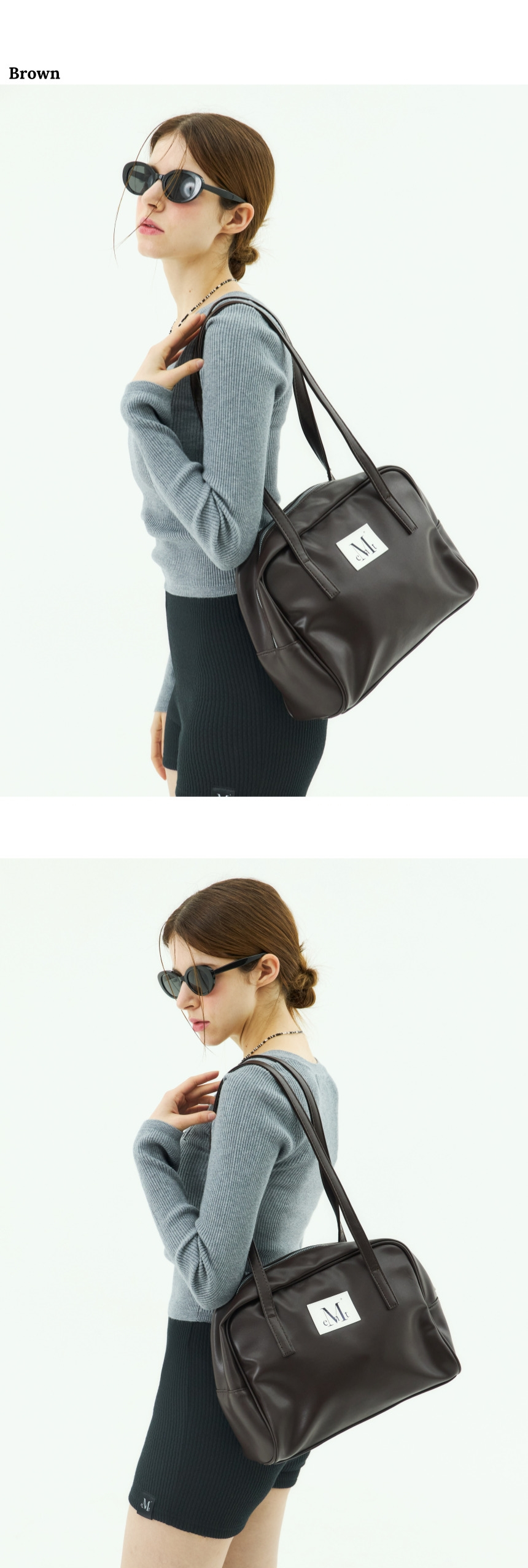 MUSINSA | MUCENT Tiv Leather Shoulder Bag Unisex (2 Colors)