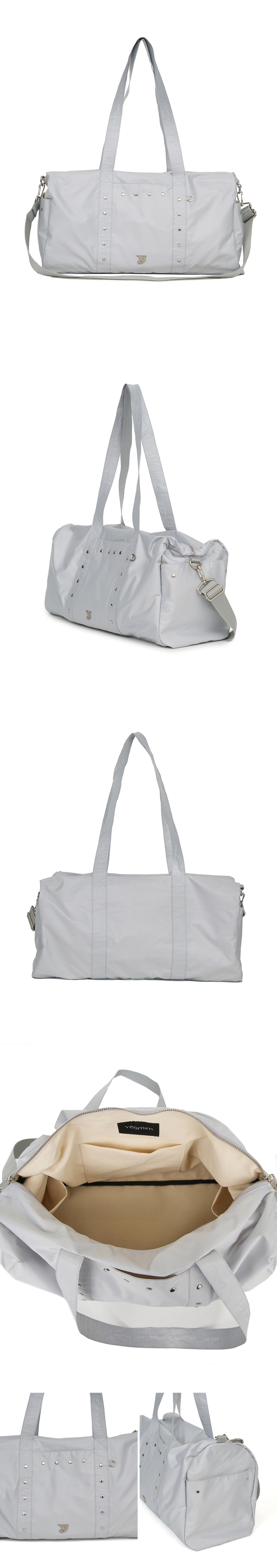 韓国人気ブランド☆stud duffle bag/全3色/YEOMIM MUSINSA公式 | YEOMIM stud duffle bag (cool grey)