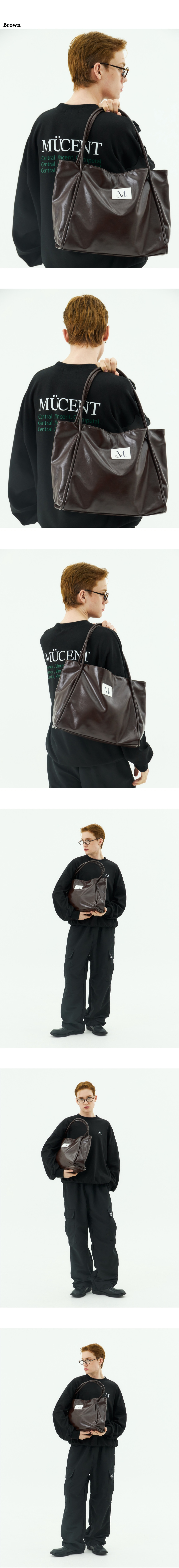 MUSINSA | MUCENT Greek Leather Shoulder Bag Unisex (2 Colors)