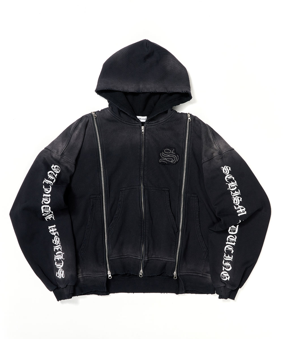 ASSEMBLY ZIP HOODIE BLACK 상세 이미지 1