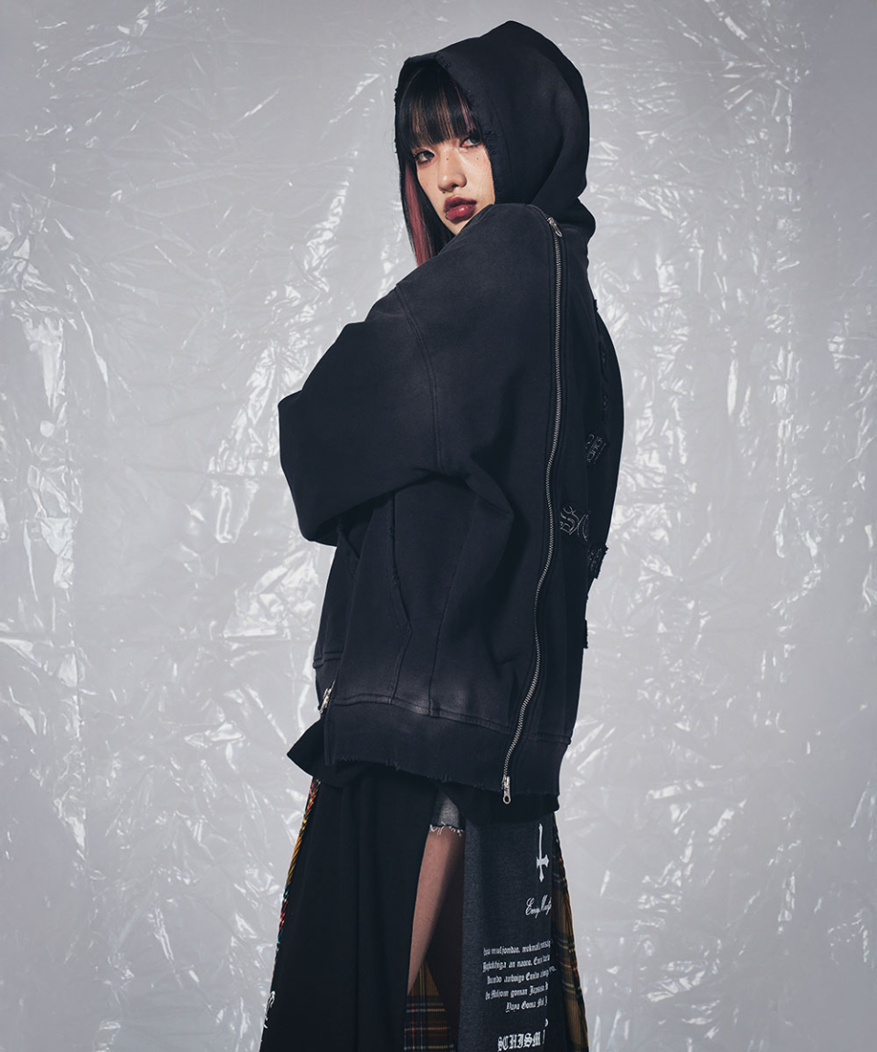 ASSEMBLY ZIP HOODIE BLACK 상세 이미지 23