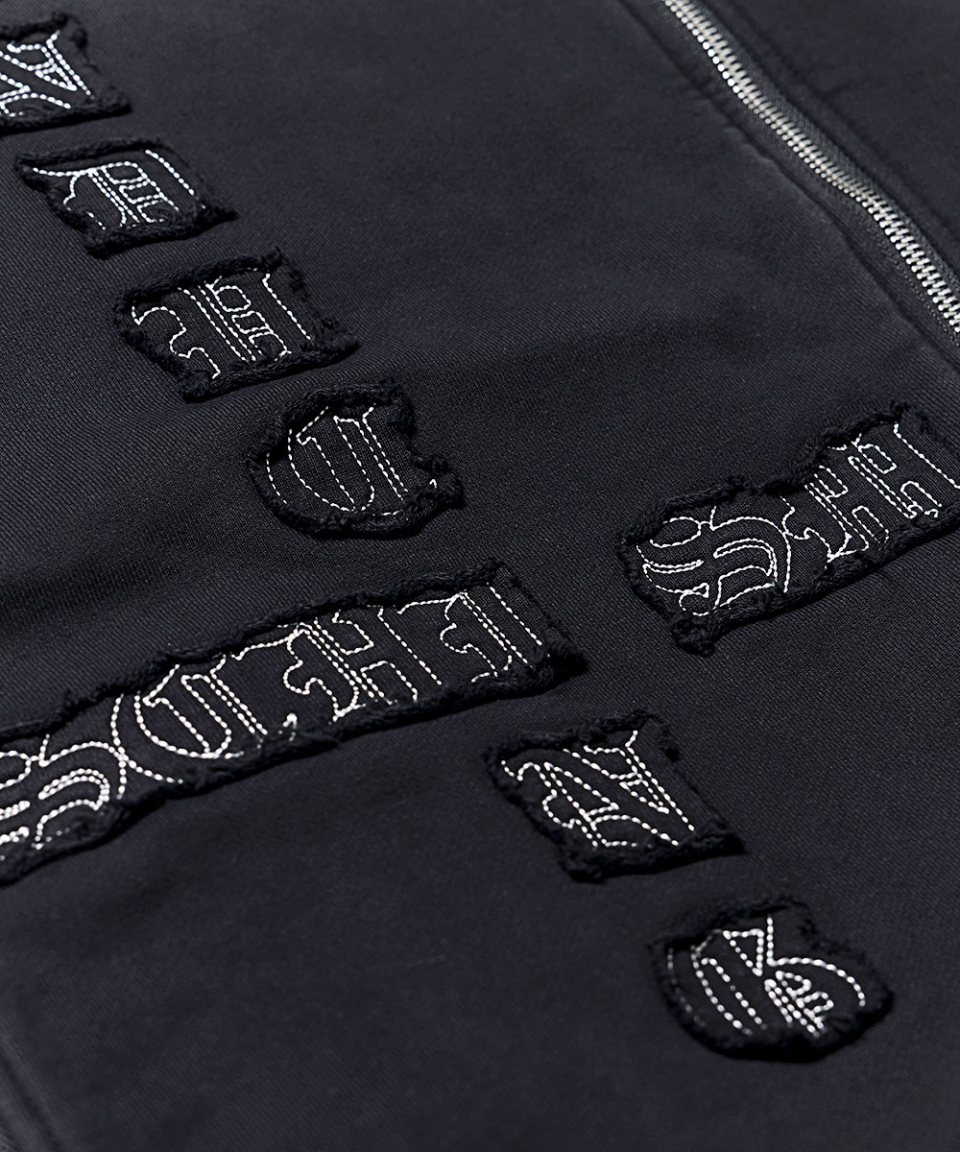 ASSEMBLY ZIP HOODIE BLACK 상세 이미지 6