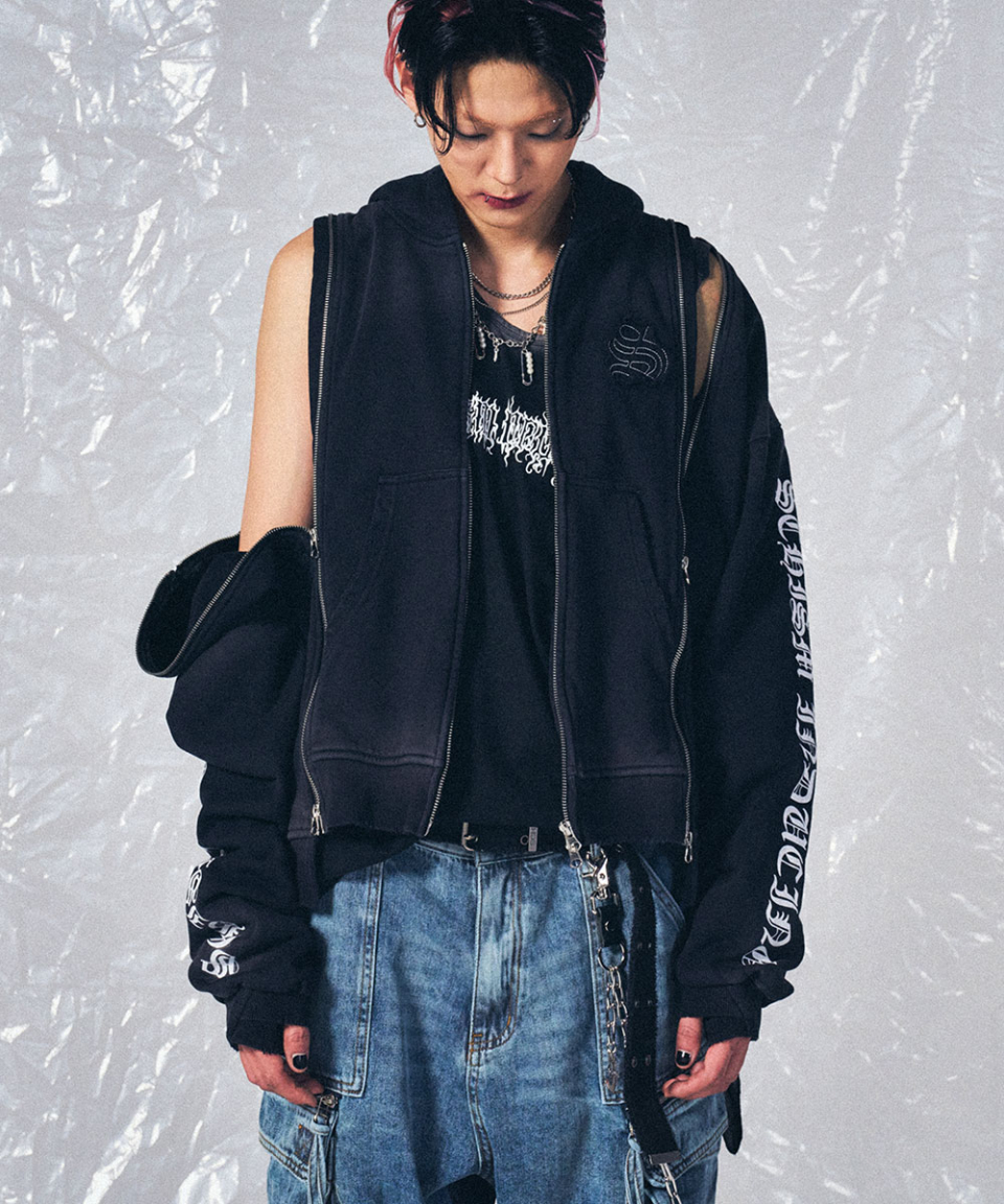 ASSEMBLY ZIP HOODIE BLACK 상세 이미지 24