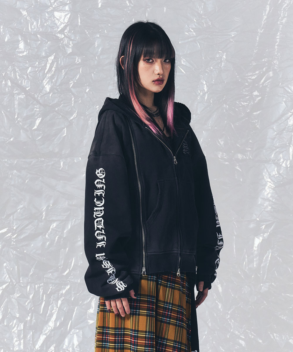 ASSEMBLY ZIP HOODIE BLACK 상세 이미지 16