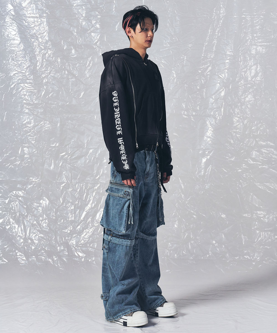 ASSEMBLY ZIP HOODIE BLACK 상세 이미지 11