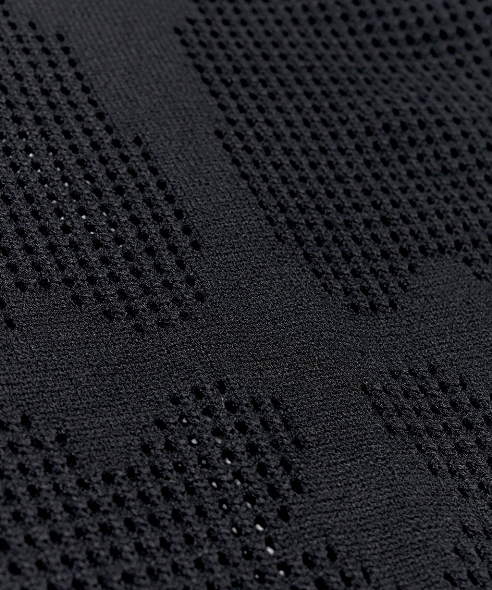 MUSINSA | SCHISM INDUCING CROSS MESH ZIP HOODIE BLACK