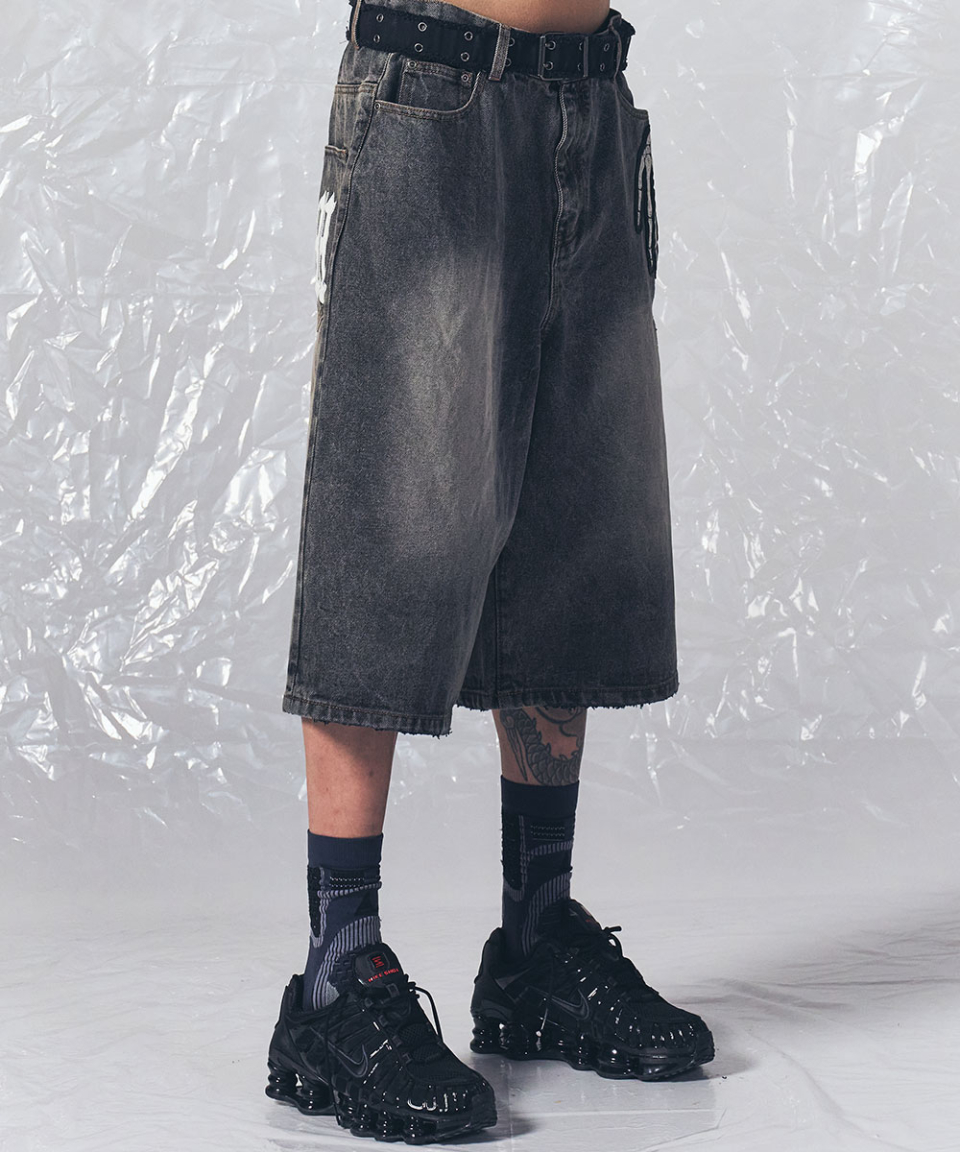 ◆SCHISM INDUCING◆ BONE HAND JORTS GREY SB8PT42GY MUSINSA | SCHISM INDUCING BONE HAND JORTS GREY