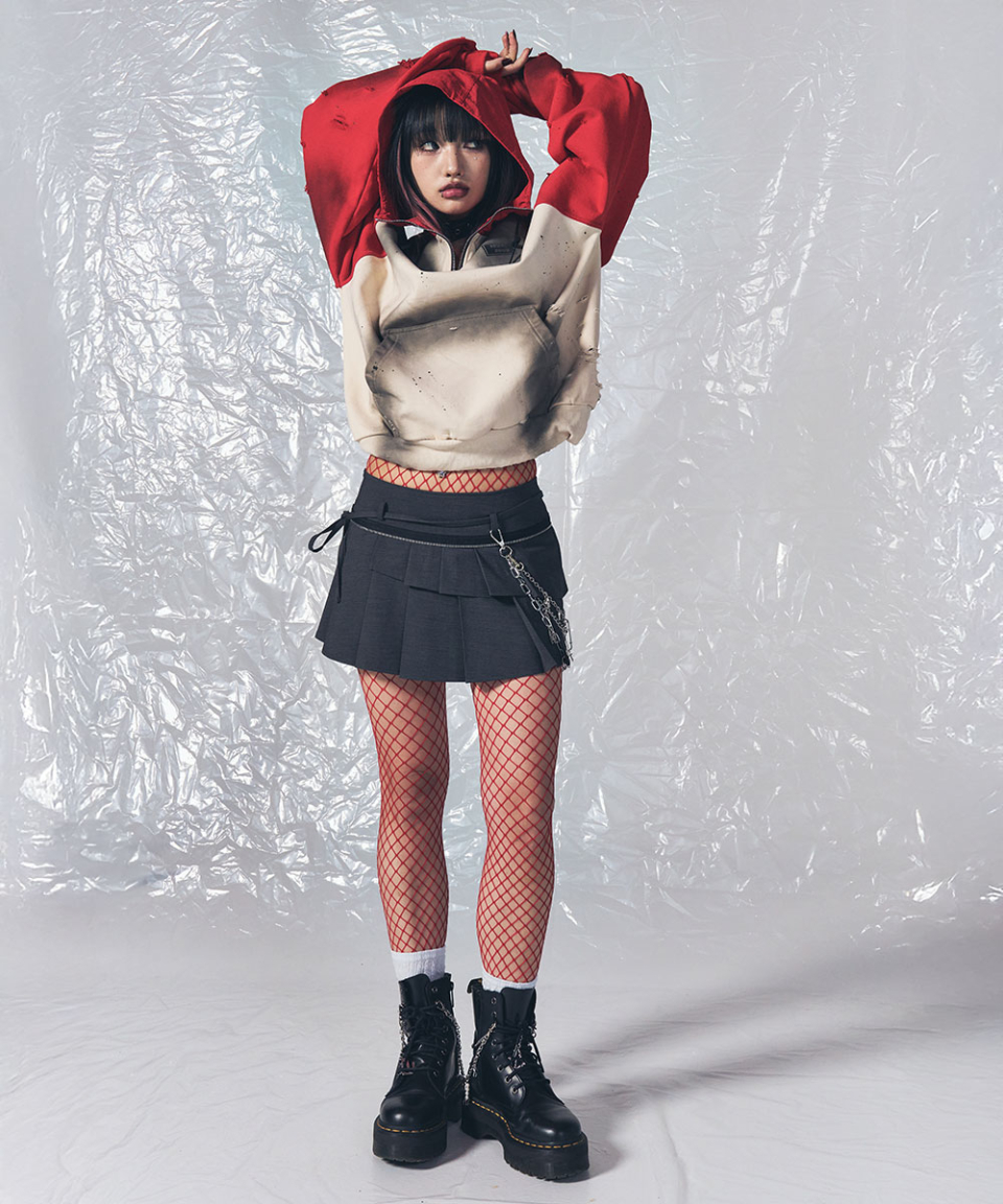 MUSINSA | SCHISM INDUCING NOEL ANORAK RED