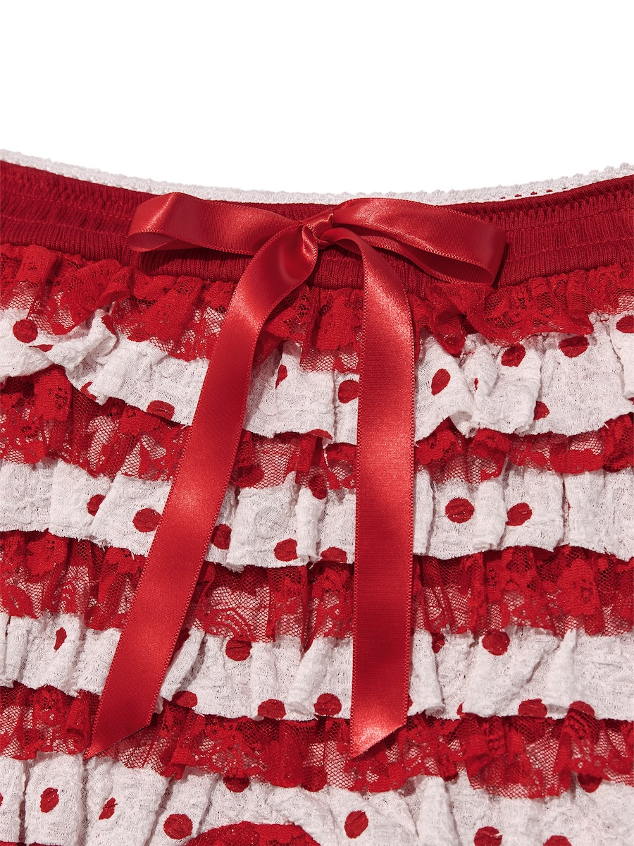 MUSINSA | GLOWNY COCO DOT BLOOMER SHORTS (RED)