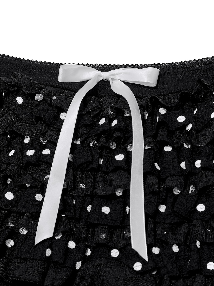 글로니(GLOWNY) COCO DOT BLOOMER SHORTS (BLACK) - 사이즈 & 후기