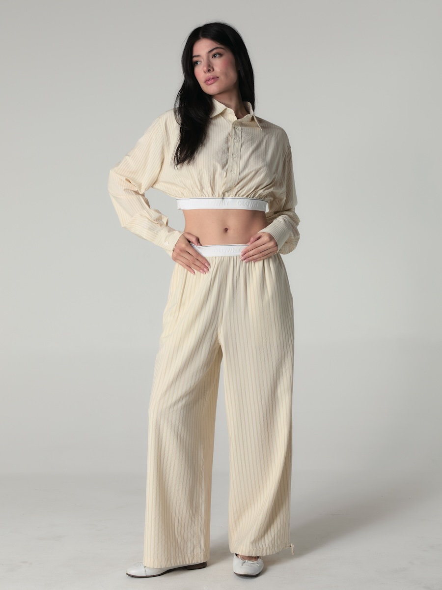 MUSINSA | GLOWNY WILLY POP PANTS (BEIGE STRIPE)