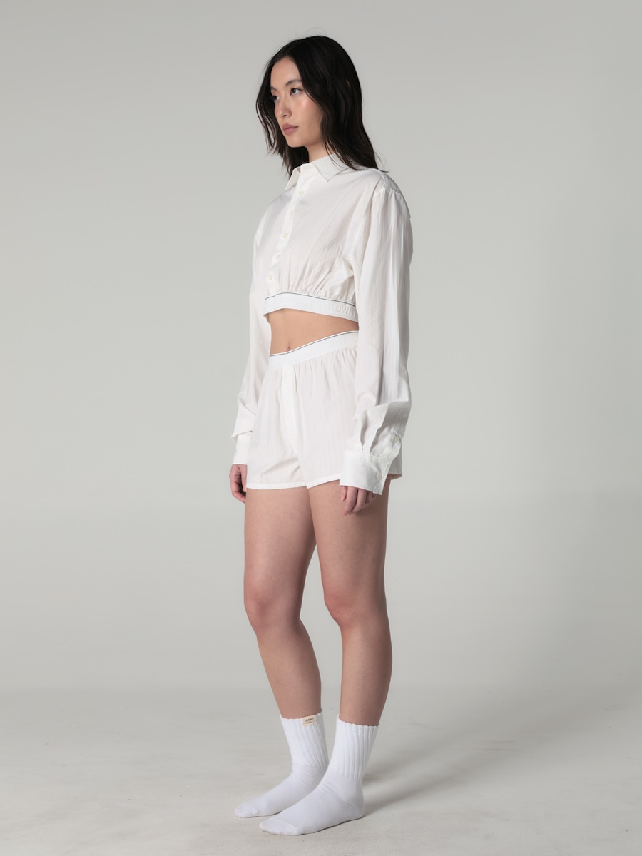★2025SS新作★glowny★WILLY POP SHORTS MUSINSA | GLOWNY WILLY POP SHORTS (WHITE STRIPE)