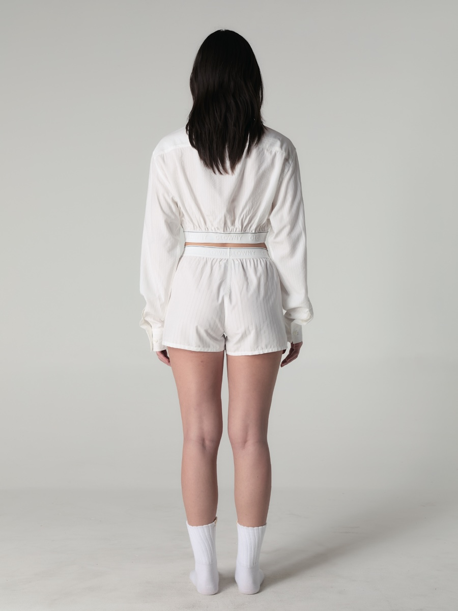 ★2025SS新作★glowny★WILLY POP SHORTS MUSINSA | GLOWNY WILLY POP SHORTS (WHITE STRIPE)