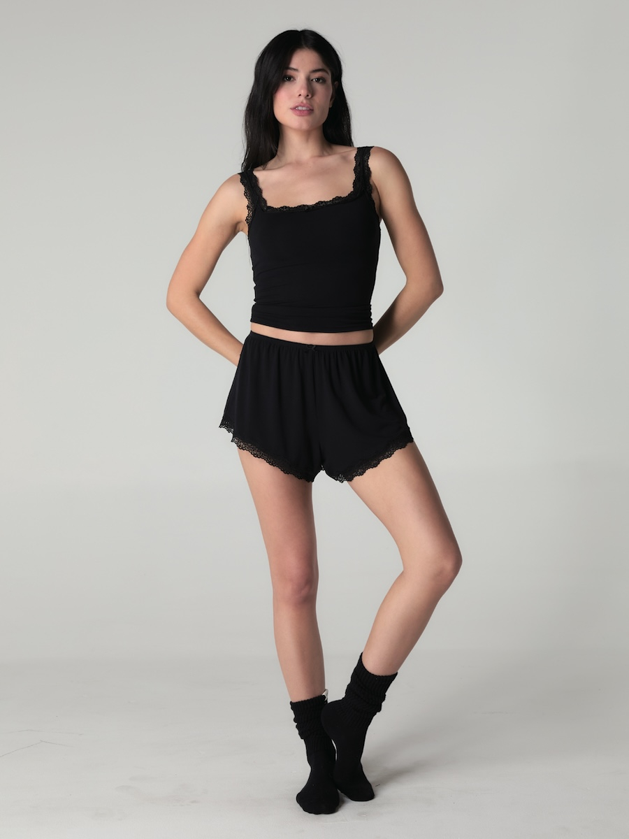 [GLOWNY] LACE BREEZE SHORTS ★大人気★ MUSINSA | GLOWNY LACE BREEZE SHORTS (BLACK)